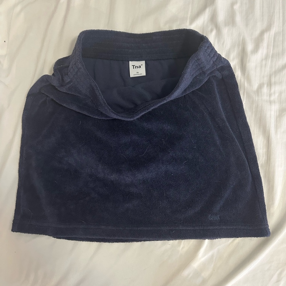 TNA Dark Blue Mini Skirt